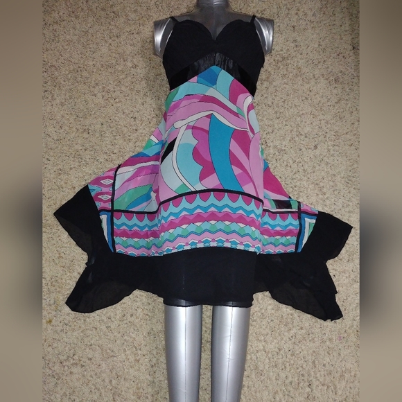 Sangria CUTE  Colorful Flow Dress Sz 8 - Picture 7 of 7